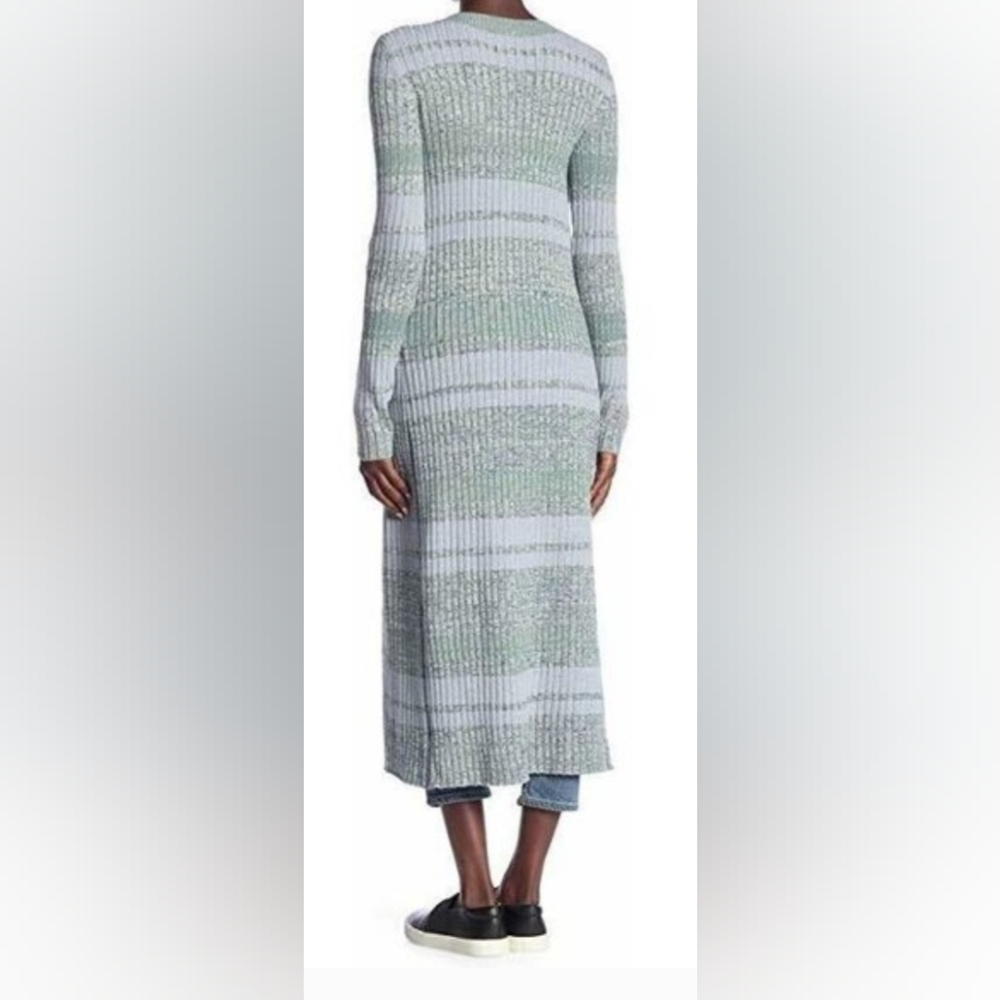 Free People Women's Sweater Cozy Up Cardigan Sweater Dress Ribbed Midi sz Small - Picture 2 of 16